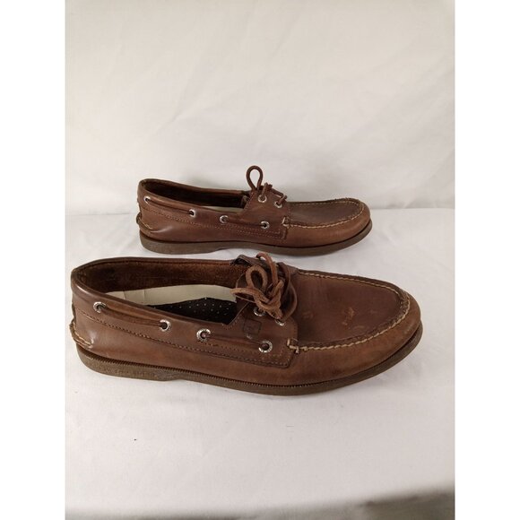 Sperry Men's Top-Sider Brown Boat Shoes Size 9.5M - Picture 6 of 10